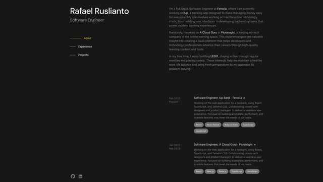 Personal portfolio website